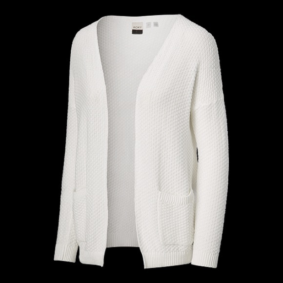 Roxy Women's Skippin The Line Cardigan - White - Picture 1 of 6